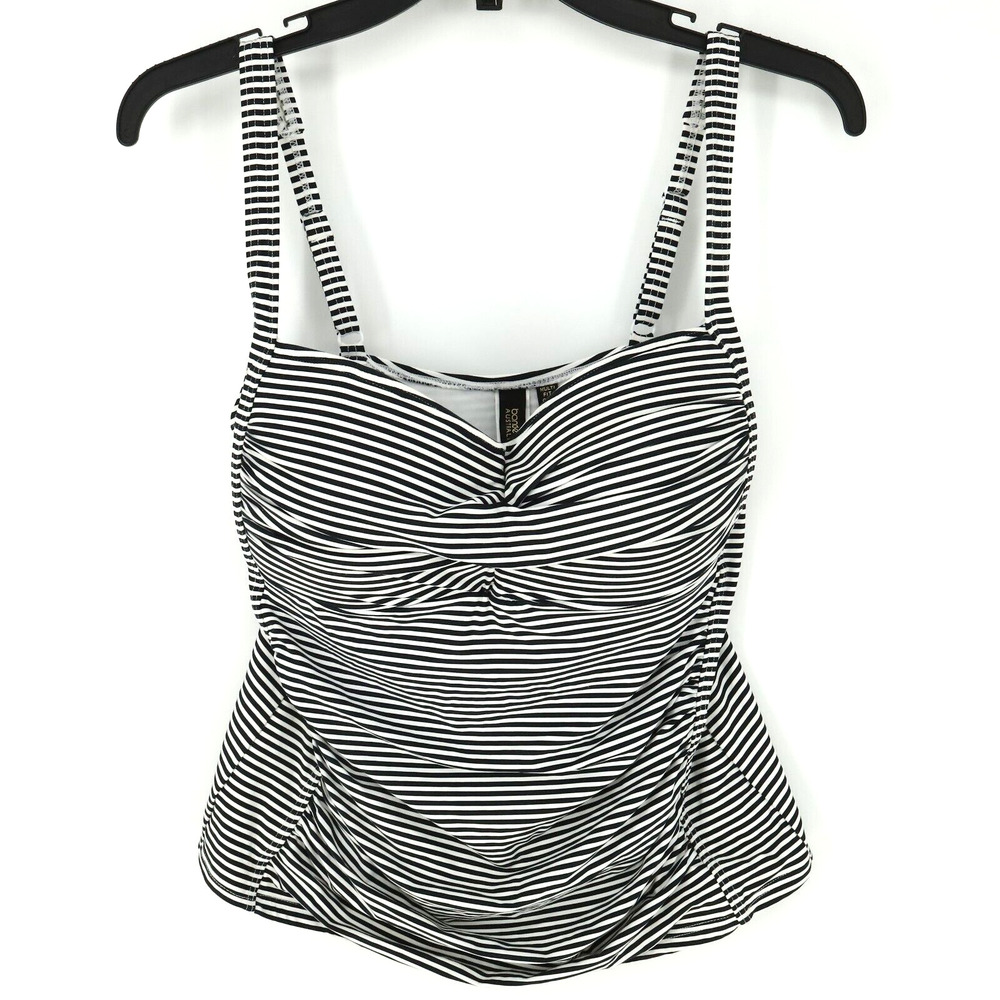 Bond Eye Swim Top Womens 10 US Black White Tankini Multi Fit Cup Australia